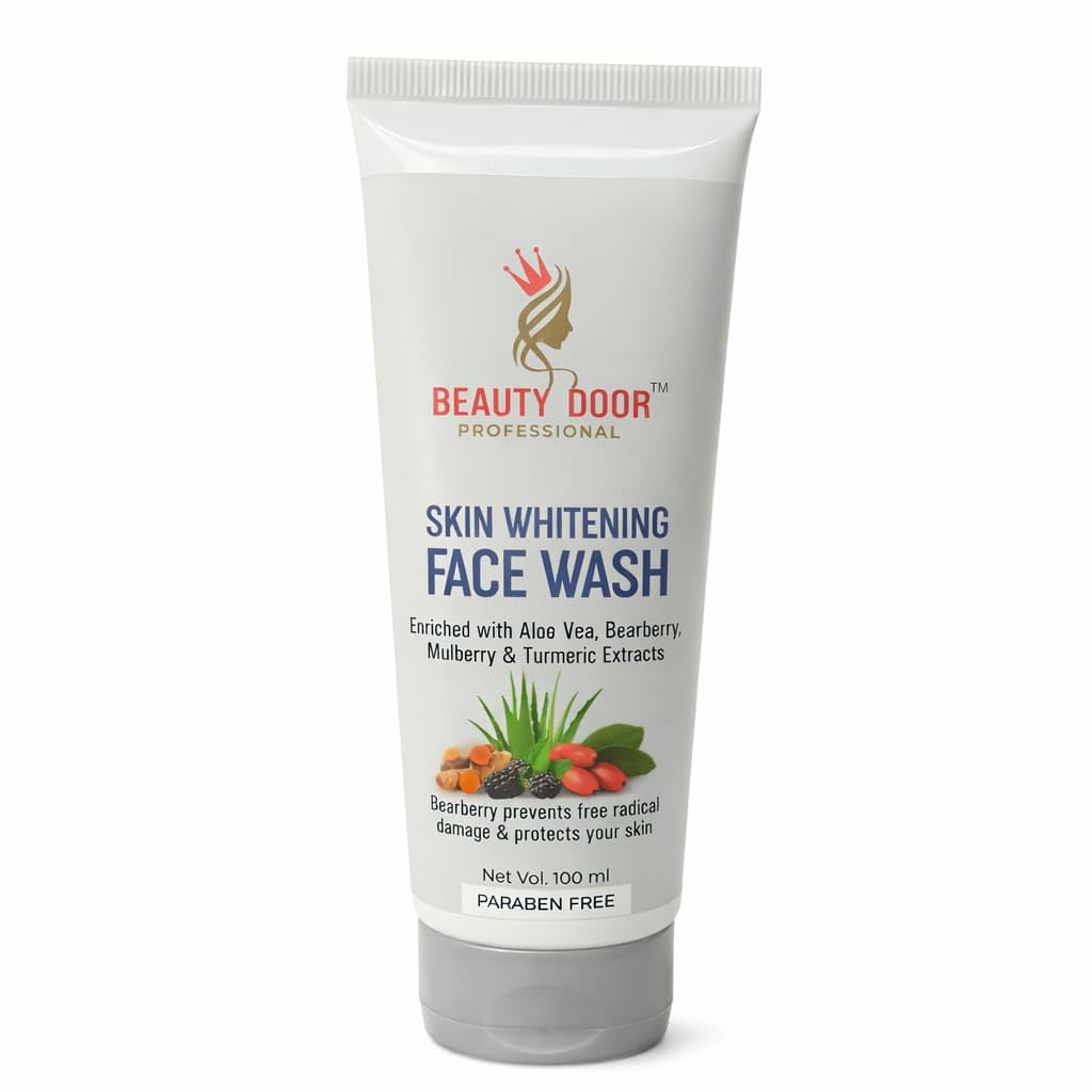 Skin Whitening Face Wash, Enriched with Aloe Vera, Bearberry, Mulberry & Turmeric Extracts