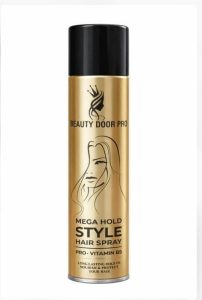 Beauty Door Pro Mega Hold Style Hair Spray with Pro-Vitamin B5-450 ml